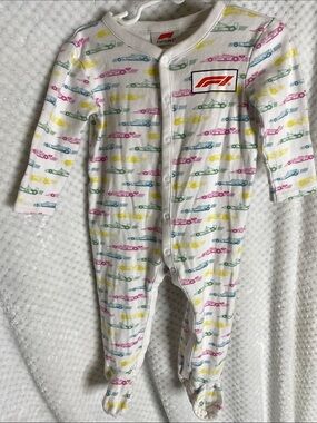 Formula 1 Racing Cars print sleeper outfit pajamas
